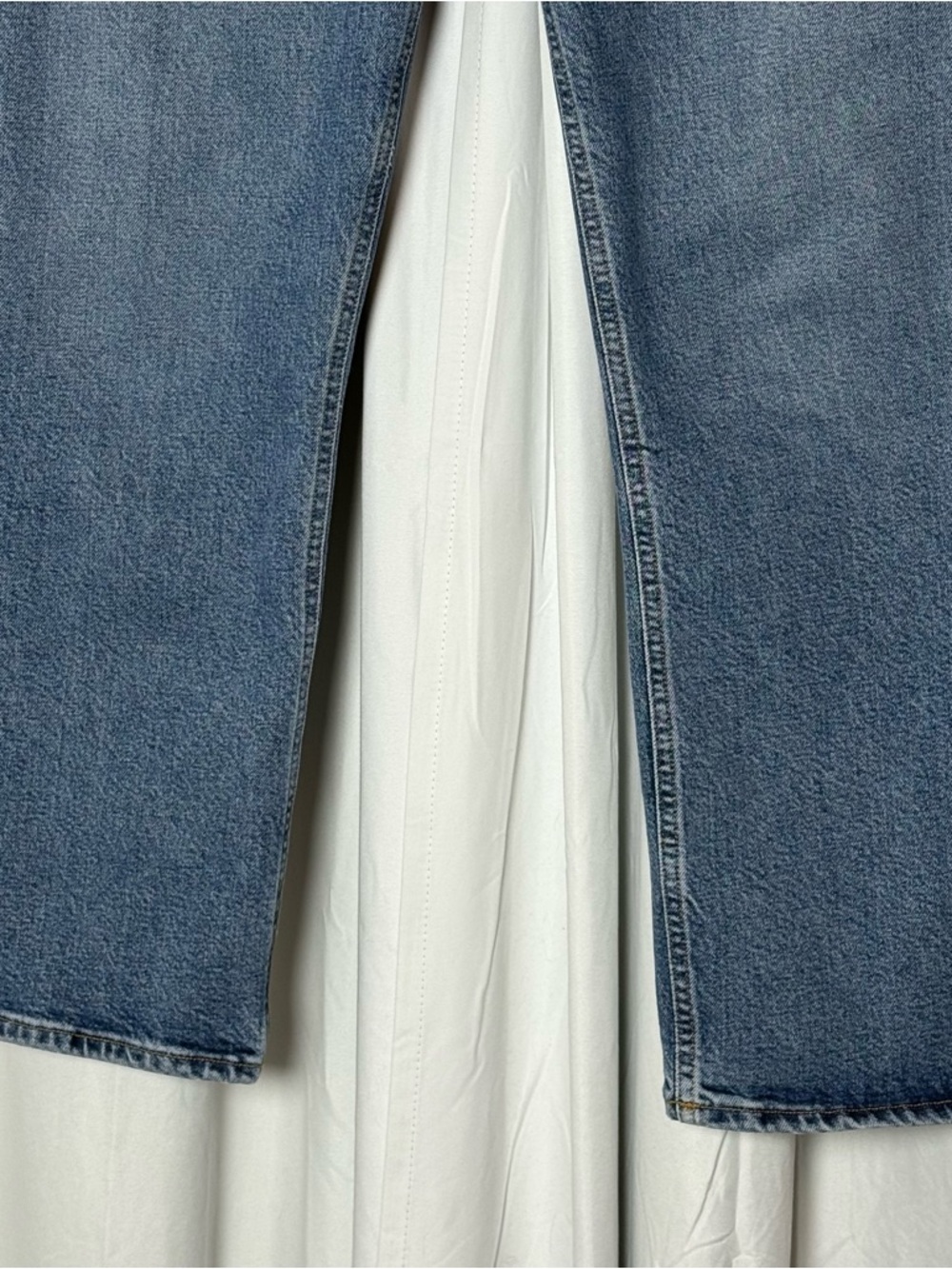 AGOLDE Riley Cropped Jeans High Rise Straight Leg Button Fly 31 - Picture 6 of 16